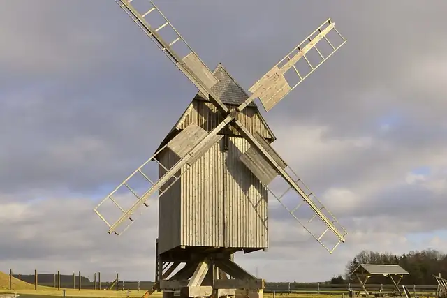 Bockwindmühle Klettbach – Windmühle, 11 km von Erfurt