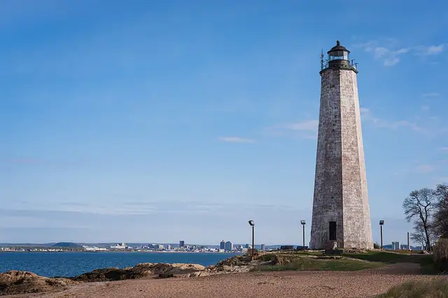 Five Mile Point Light – Leuchtturm, bei East Haven