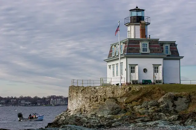 Rose Island Lighthouse – Leuchtturm, bei Newport